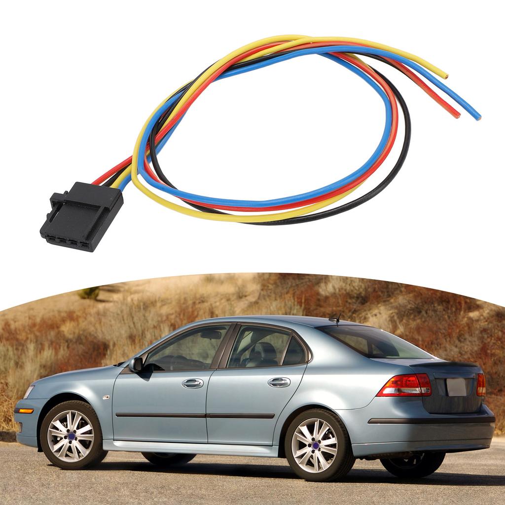 Left Tail Light Bulb Socket Wire Harness ABS Plastic Long Lasting Use 4733242 Replacement for Saab 9