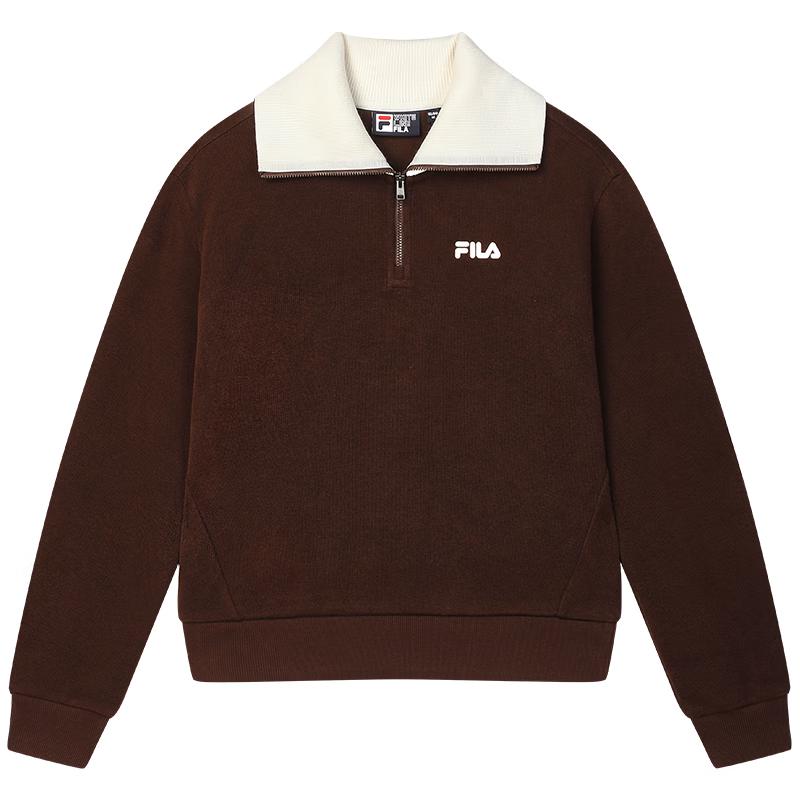 FILA Women s Lapel Pullover Sweatshirt S