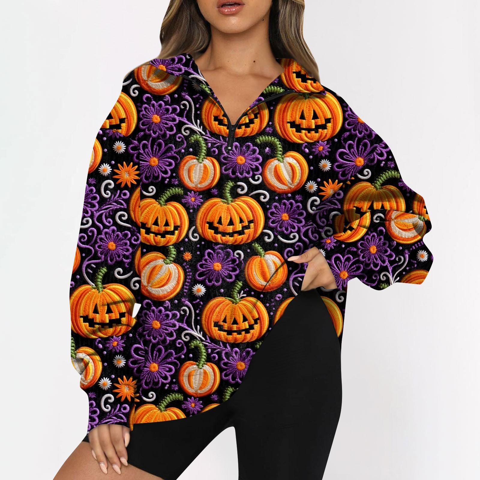 

Женский свитер с застежкой-молнией 1/4, свитшот с длинным рукавом, с принтом и заниженной линией плеч, модная толстовка с капюшоном S фиолетовый