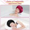 Women's Wide Brim Nightcap Silk Bonnet Hair Wrap for Sleeping Sleep Cap With Elastic Soft Band Sleep Cap With Elastic Soft Band