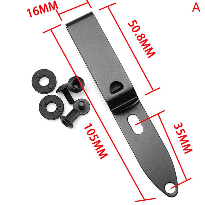 Universal Stainless Steel Kydex Knife Scabbard Waist Clip K Sheath Carrying Belt Clip for Easy Carry of Knives