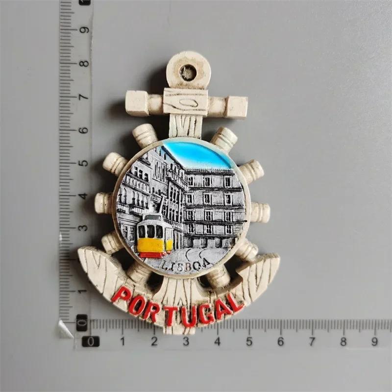 Portugal Fridge Magnets Tourist Souvenir Portuguese Cock Lisboa Tram Guitar Magnetic Refrigerator Sticker Collection Travel Gift