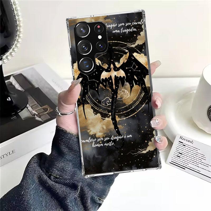 F-Fourth W-Wing Dragon Soft Phone Case For Samsung Galaxy S22 S23 S24 S25 Edge S26 Ultra S20 FE S21 Plus + Fundas Coque Galaxy S
