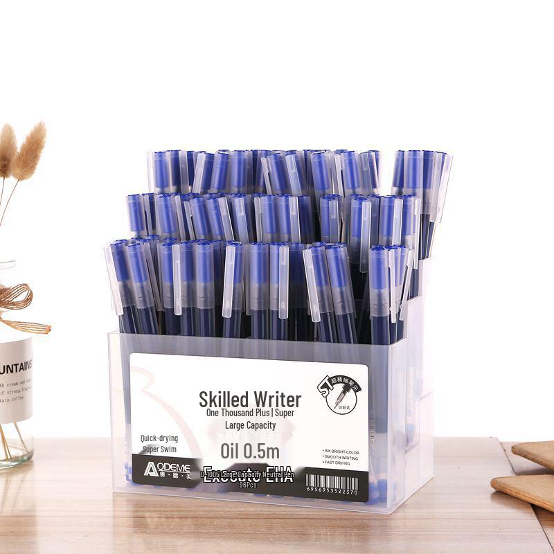 

96-Piece Large Capacity Black, Blue, Red 0.5mm Needle Tip Neutral Pens for Students and Office Use 96-piece Holder