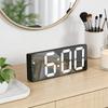 Led Mini Mirror Alarm Clock Electronic Digital Alarm Clock Digital Table Clock Room Desk Decorating Smart Small Tools Home