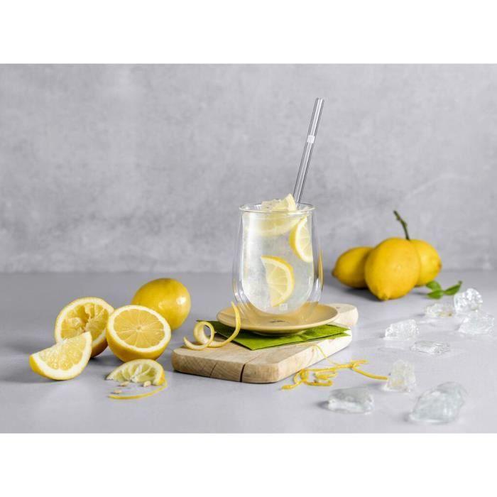 Pailles En Verre - ZWILLING - Sorrento - 4 Pièces - 23 Cm - Verre Borosilicate