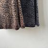 Vintage Leopard Velvet Half-Skirt Women Autumn High Waist Slim Fit Bodycon A-Line Long Dress