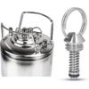 Pressure Relief Valve, 3PCS Ball Lock Keg Lid Release Valve Stainless Steel Beer Keg Lid Pressure Release Valve Replacement for Ball Lock Tank