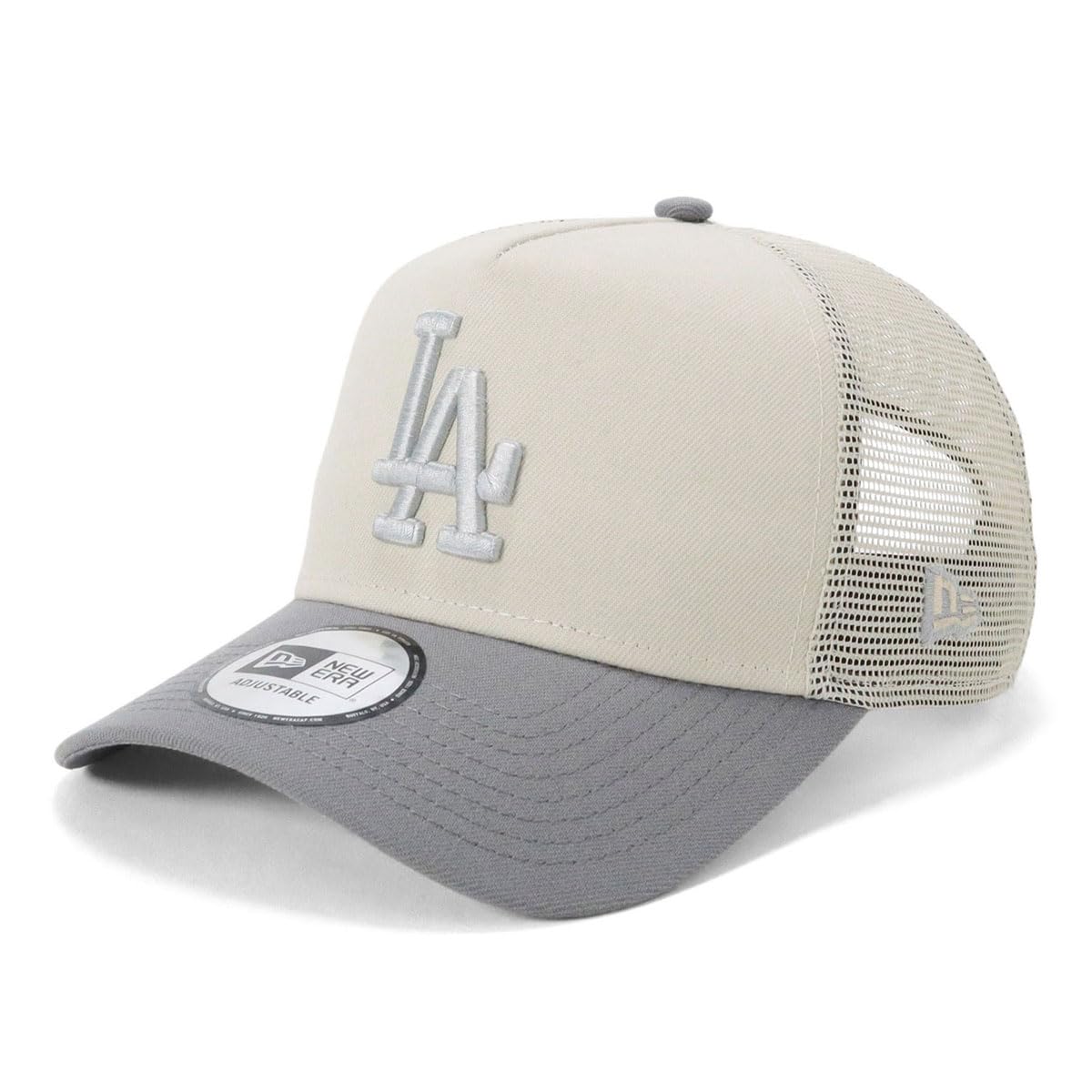 

New Era Mesh Cap 9FORTYA-FRAME LA Los Angeles Dodgers ONSPOTZ Exclusive LA StoneGray FREE 9Forty A-Frame Trucker CS 2-Tone Color Stone Storm Gray Mlb