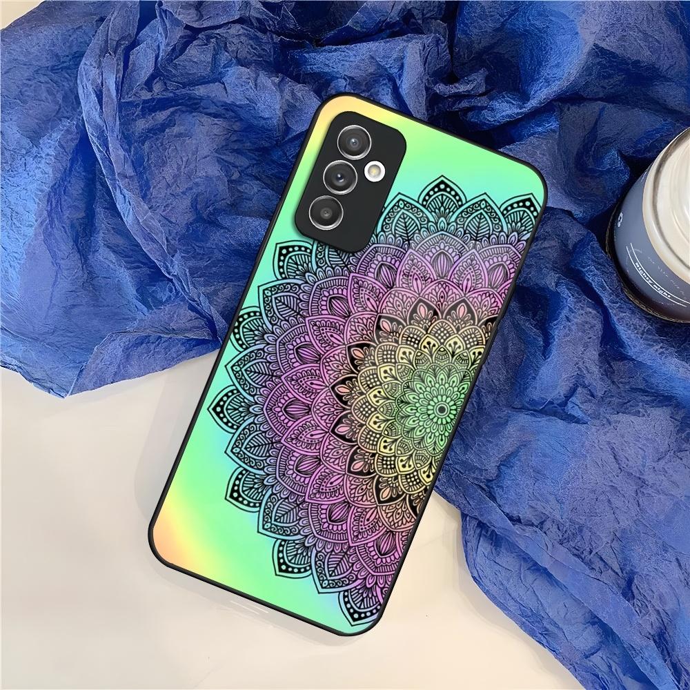 Mandala Chakra Yoga Phone Case for Samsung S25 S24 S30 S21 S23 S20 S22 Fe S10 E S9 Note 20 Pro Ultra Plus glass Cover