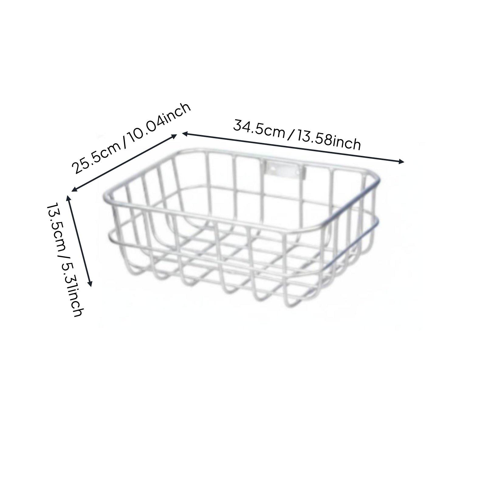 Lightweight Aluminum Bicycle Basket Wide Frame