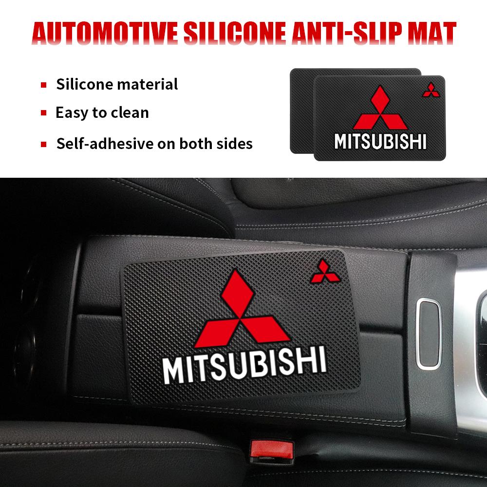 PVC Auto Armaturenbrett Silikon Anti-Rutsch Matte Aufbewahrung Klebriges Pad Auto Zubehör Für Mitsubishi 9 Ralliart X EX ASX L200 Colt Lancer