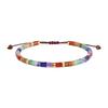 Inspirational Natural Crystal Bracelet with Colorful Beads and Elastic Woven Band Comfortable Inspirational Gift