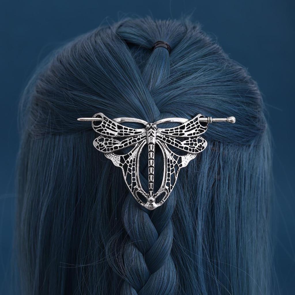 Viking Dragonfly Hairpin Celtic Knot Nordic Style Party Accessory