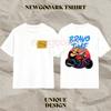 Johnny Bravo Unisex Bawełniane Klasyczne Koszulki z Graficznym Nadrukiem Kobieta Mężczyzna Kreskówka Krótki Rękaw Okrągły Dekolt Codzienne Bawełniane Koszulki Streetwear