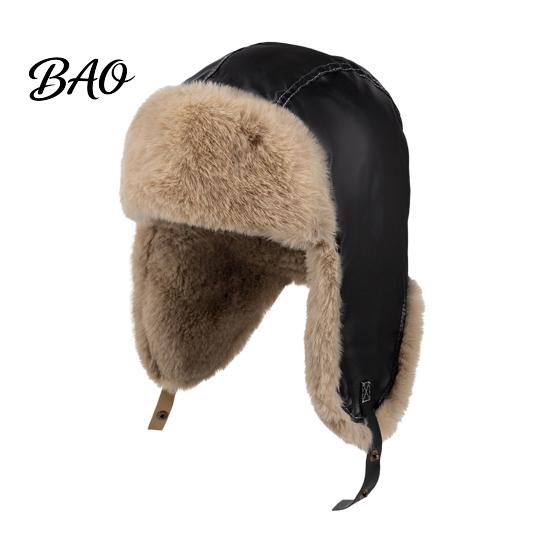 Unisex Winter Accessory for Walking Faux Fur Trapper Hat, Ushanka Hat with Ear Flaps, Plush Lining, Windproof Cold Weather Outdoor Warm Retro