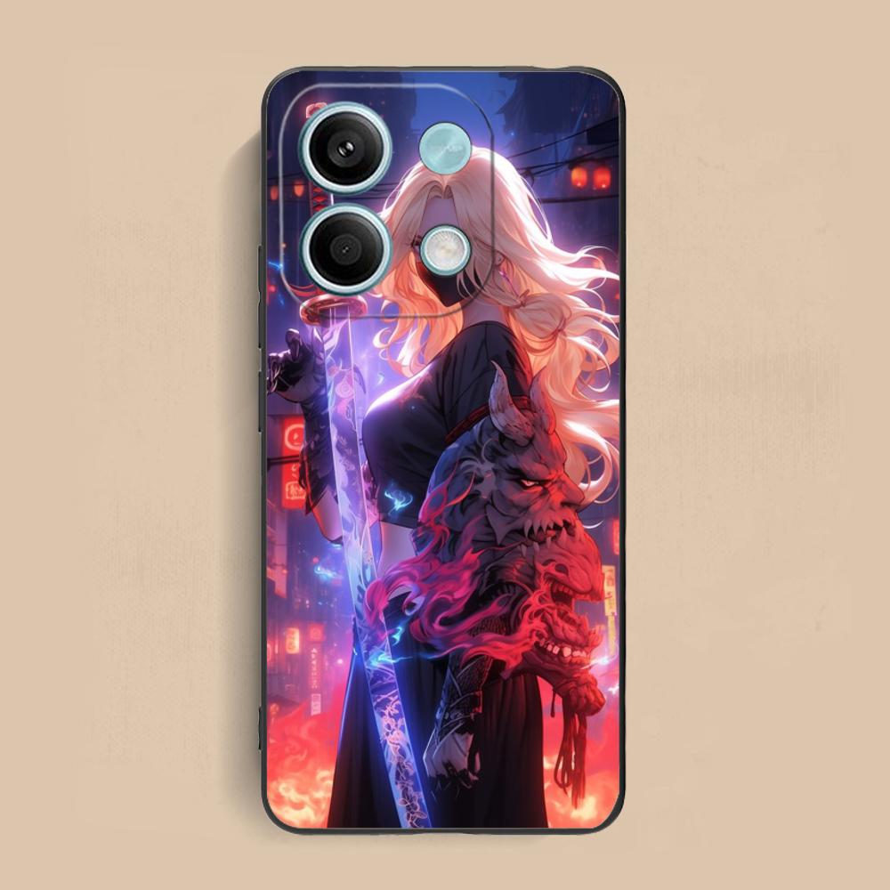

Anime Girl Mobile Phone Case for Xiaomi Redmi 15 14 13 12 A5 3 2 1 C Plus 4G 5G Colorful Printing Cover Cover Pretty Redmi A1+