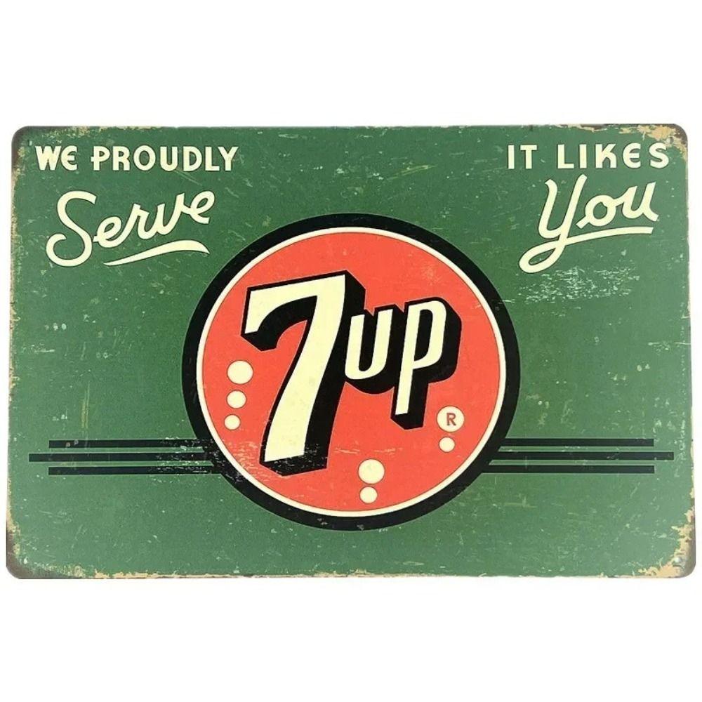 Pause Cola Vintage Metal Sign, Retro Soda Wall Decor 20x30cm