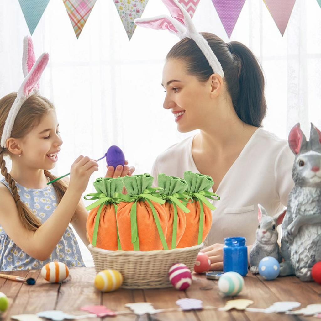 5 Stück Ostereier-Form Kordelzug Süßigkeitentaschen Geschenkverpackungstasche Mystery-Geschenkbox für Ostern Valentinstag Kindertag