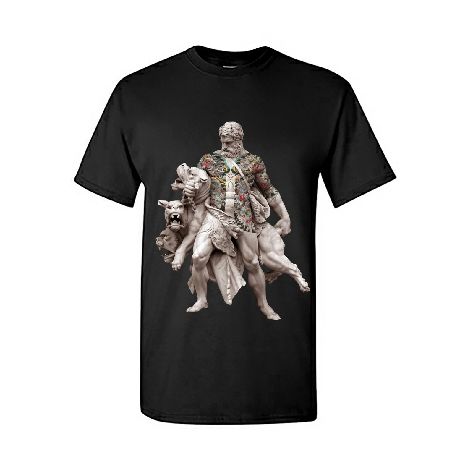 Statue Hercules Design With Tattoo Yakuza Japan T-Shirt Size S-4XL L