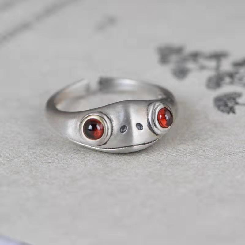 Open Ring Fashion Ring Vintage Exquisite Luxury Frog Ring