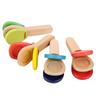Castanets Children Orff Instruments Wooden Music Toys Kids Entertainment Props Percussion Instrument Rhythm Cultivation TMZ