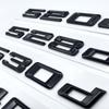 Old Glossy Black Number Letters 520d 525d 528d 530d 535d 540d Emblem Sticker For BMW 5 Series E39 E60 E61 F07 F10 F11 G30 G31