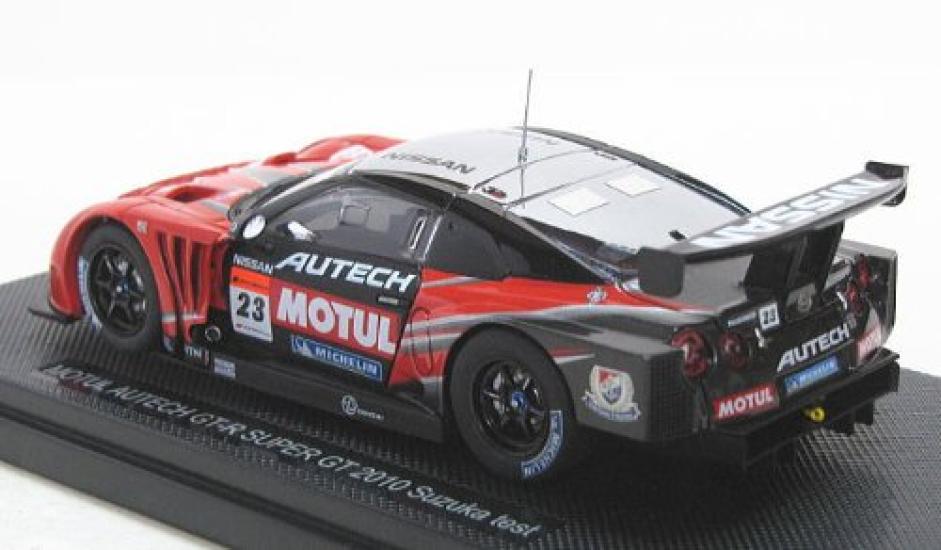 Ebro Motul Autech Super GT500 2010 Suzuka Test Finished Product 1/43 GT-R #23 Red/Silver