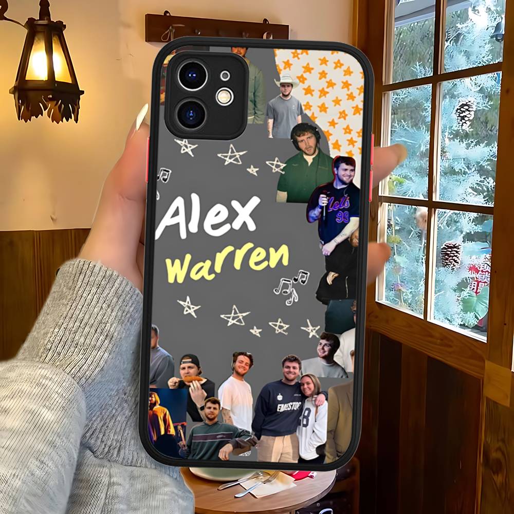 

Music Singer A-alex W-W-arren For IPhone 15 16 Pro Max 11 12 13 14 XS XR X Plus 16E Matte Translucent Phone Cover iphone 11pro max