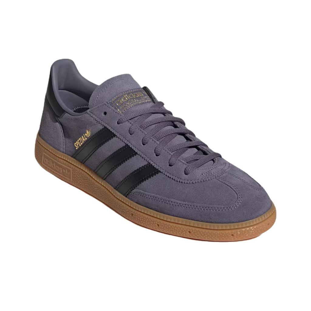 Adidas Handball Spezial Fialové Černé Guma Unisex Tenisky Previo Zlatá Metalická JR3847