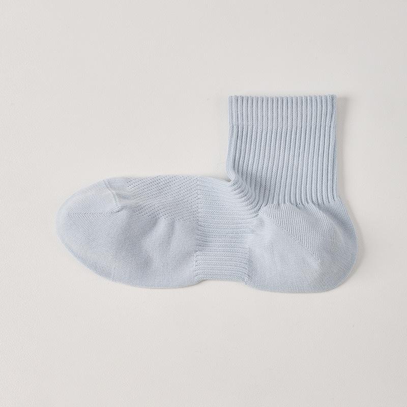 Boneless Socks for Women, Right-angle Mid-calf Socks, Summer Thin Women's Short Socks, Deodorizing and Antibacterial, Mesh Pure Cotton Socks