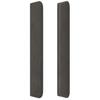 vidaXL Kopfteil mit Ohren Dunkelgrau 103x16x118/128 cm Samt