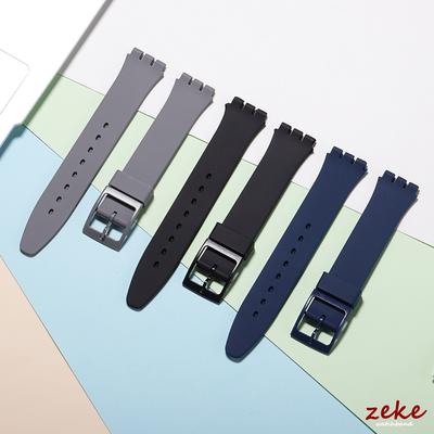 Silicone Watch Strap 16mm 17mm 19mm 20mm for Swatch Colorful Sports Band Rubber Replacement Wristband Bracelet Watch Accessories