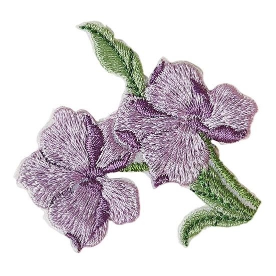 Toppa Ricamata Floreale Termoadesiva da Cucire Toppa Decorativa Applicazione Floreale Ricamata per Jeans Camicie Cappelli Borse Riparazione