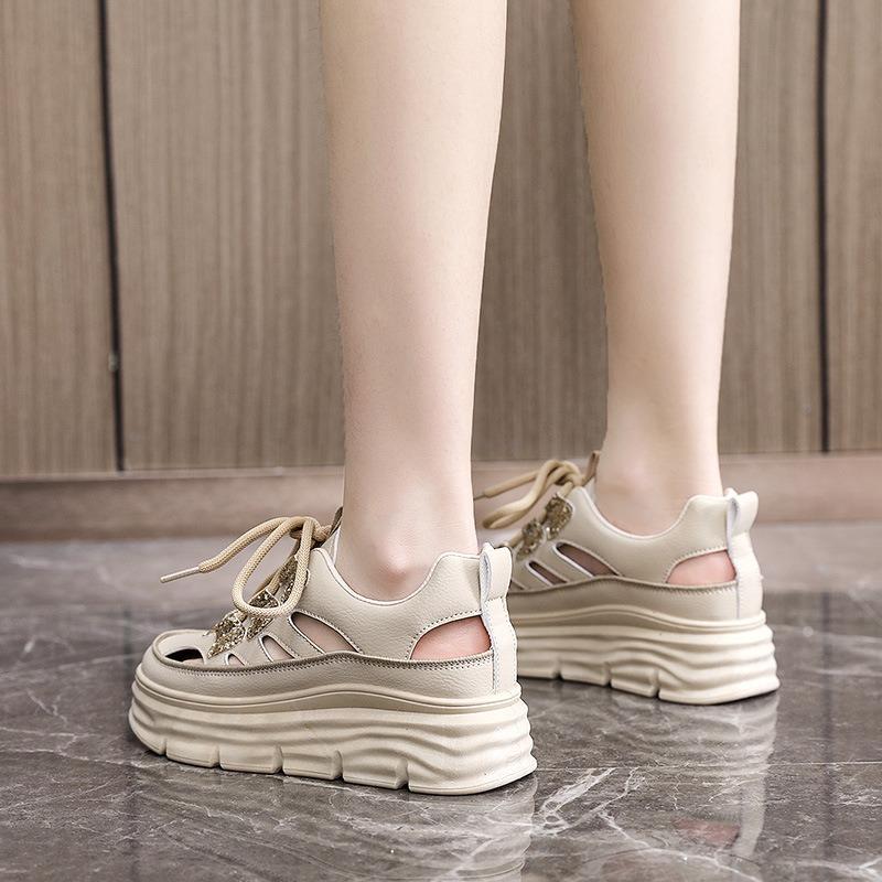 New Breathable Women's Shoes Summer Tide Hollow Platform Casual Shoes Fashion Women's Shoes Student