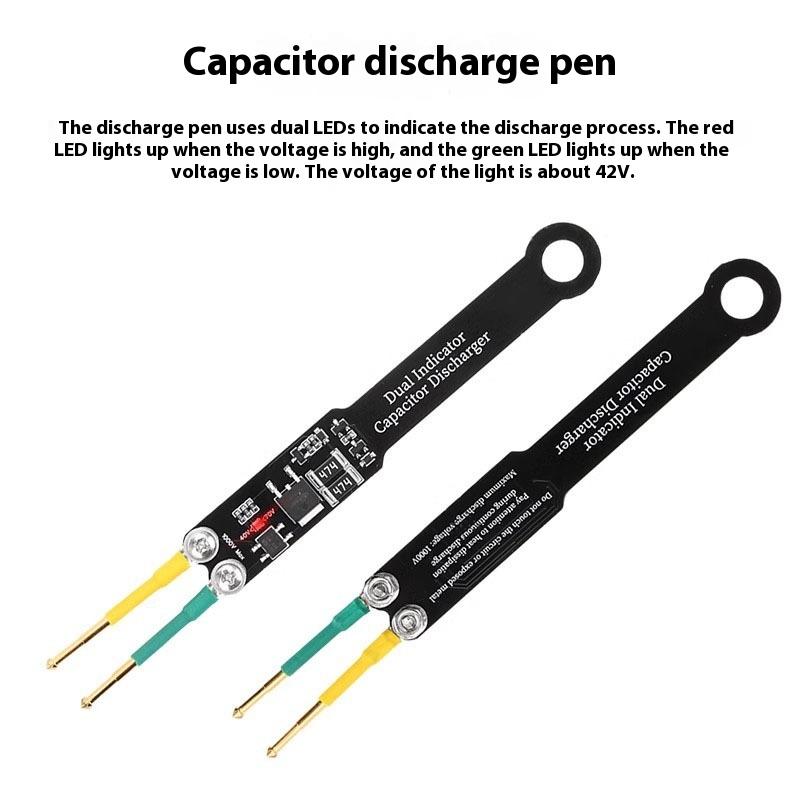 1 Piece Electronic Tools Capacitor Discharge Pen Fast Discharge 1000Uf 5000Uf Capacitor Discharge Tools With Led Indicator Light