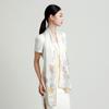 100% Mulberry Silk Noble Pearl Satin Fashion Printed Long Scarf for Women