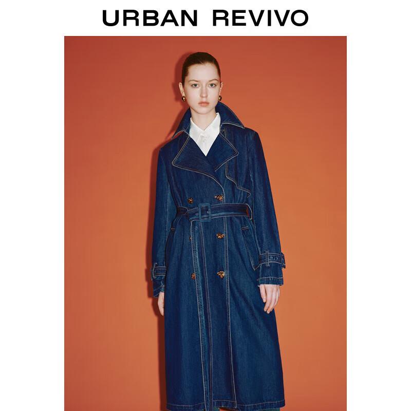 

Женская джинсовая куртка UR в стиле ретро с поясом S