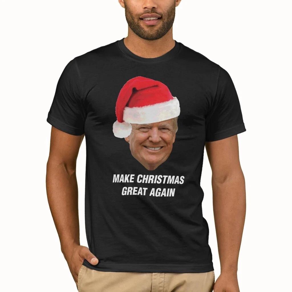 Trump Christmas T-Shirt Top | Donald TRUMP 2026 Make Christmas Great Shirt Tee 3XL