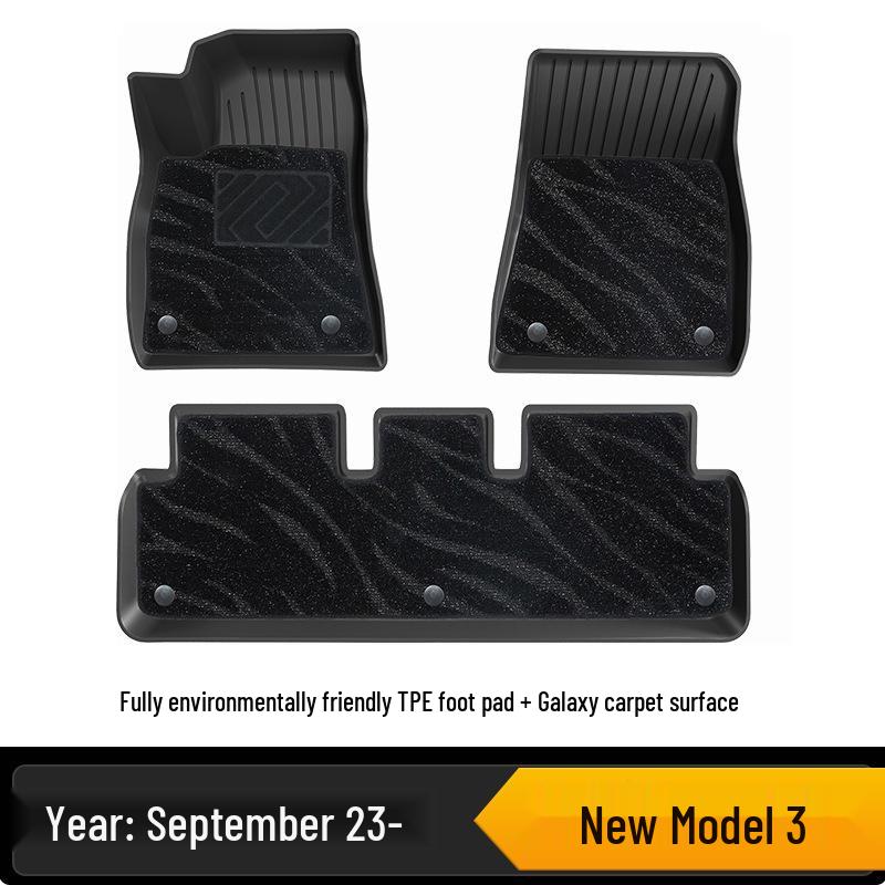 TPE Floor Mats for Tesla Model 3 Interior & Trunk