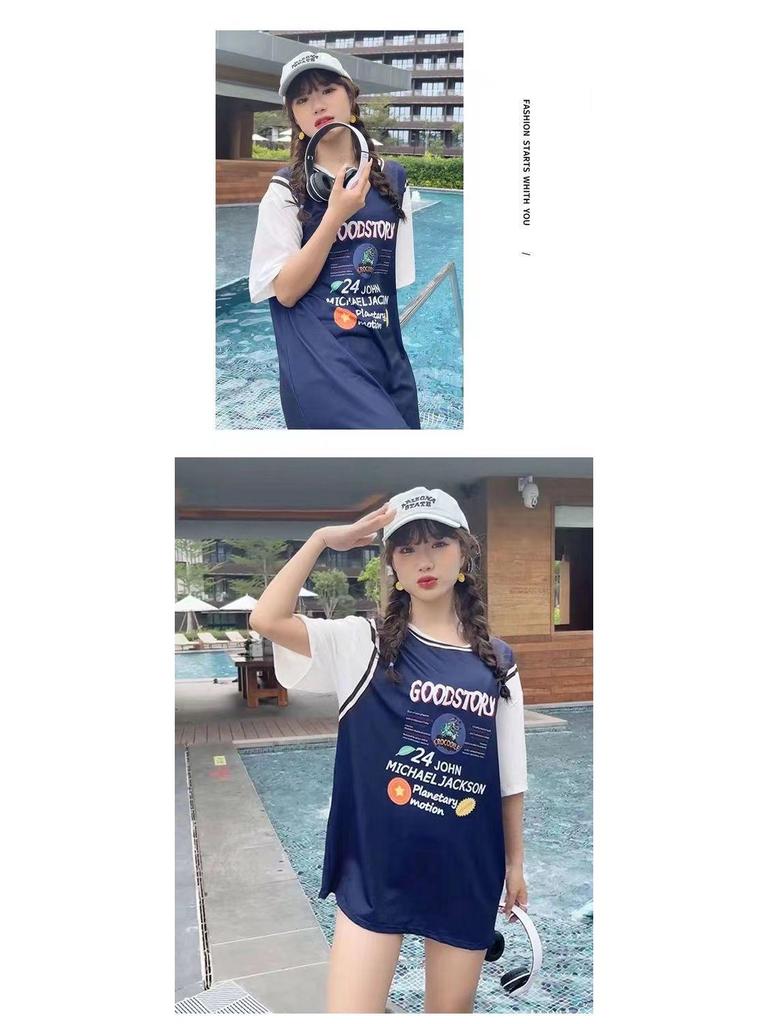 2025 Women's Conservative Three-Piece Slimming Plus-Size Swimwear Set