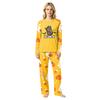 Family Matching Halloween Pajamas Set with Print and Patchwork Design for Parents and Kids