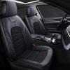 1pc All-Season Universal Car Seat Cushion – Breathable Nappa Leather & Linen-Texture Fabric, Fit for Most Cars, SUVs, and Trucks