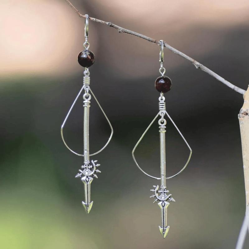 

Stainless Steel Star Heart Dangle Earrings Gothic Punk Hollow Drop Hoop Earrings For Women Men Y2K Jewelry A1
