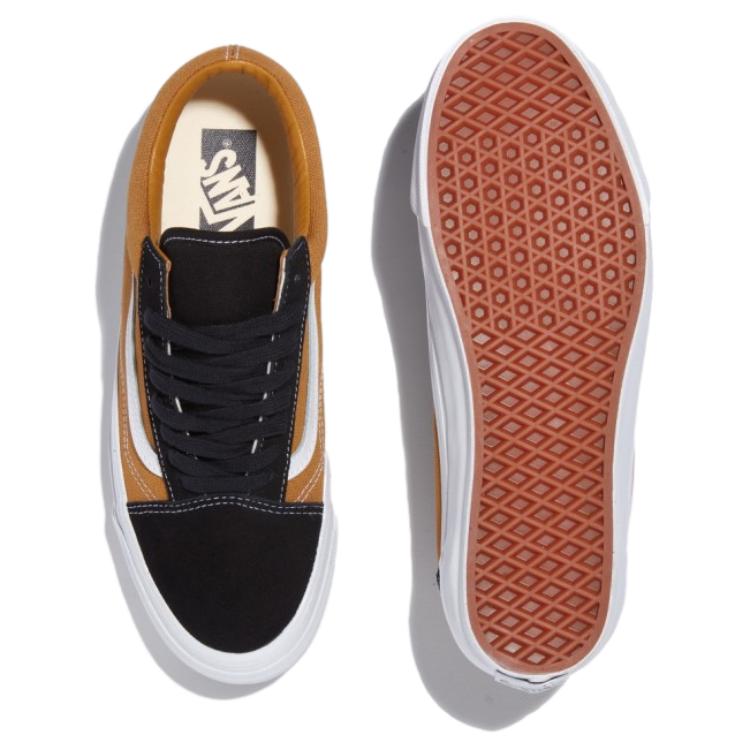 Vans Old Skool Series Comfortable Versatile Low-Top Canvas Shoes Unisex Sneakers Yellow VN000CNGD3W1