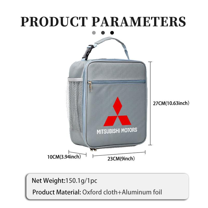 cxdjmy1 Car Styling Insulated Lunch Bag Insulation Bento Pack Foil Rice Bag Meal Pack For Mitsubishi Outlander Lancer Cross Colt Xpander