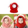 Knitted Ears Dog Cap With Scarf Autumn Winter Keep Warm Hat Fashion Breathable