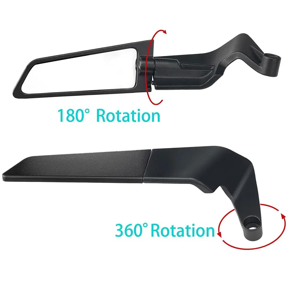 Motorcycle Mirrors Stealth Winglets Mirror Kits Adjustable Mirrors Motorcycle Wing Mirrors For Kawasaki YAMAHA XMAX KTM BMW