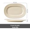 LISM Simple Ceramic 12-inch Fish Plate