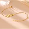 Sweet Hollow Heart Charm Bracelet Stainless Steel Gold Women Bracelets Jewelry Mother's Day Gift